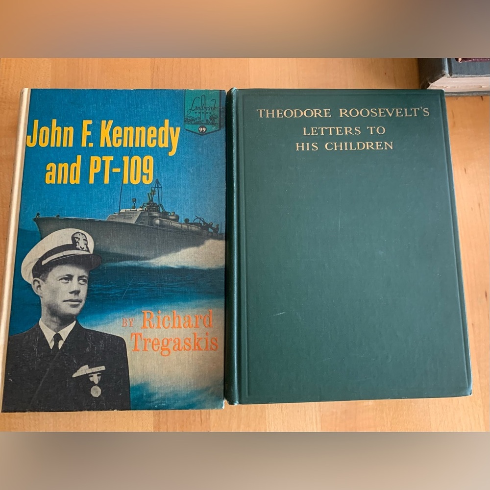 Vintage Book Set: John F. Kennedy and Theodore Roosevelt